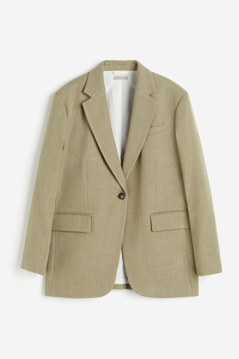 H & M - Oversized blazer - Groen