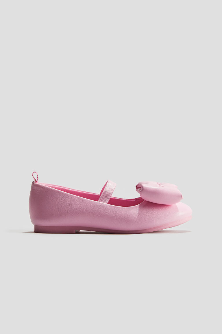 H & M - Ballerina's met strik - Roze