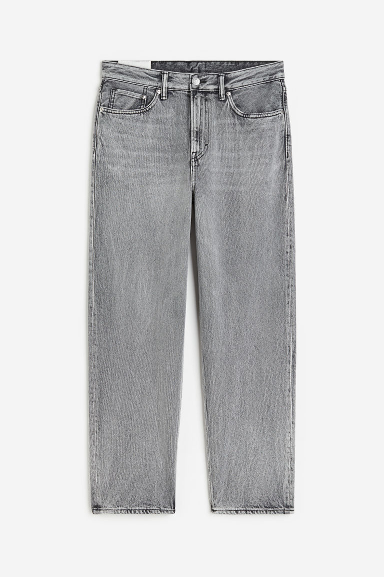 H & M - Loose Jeans - Grijs