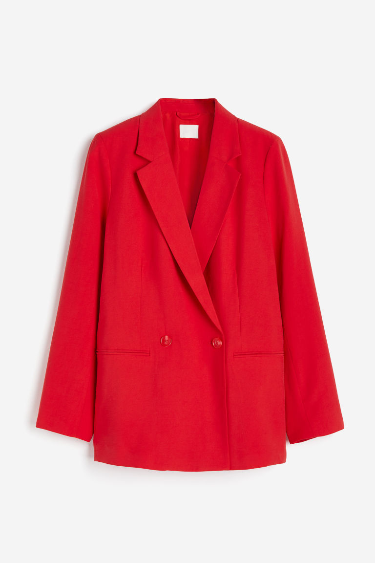 H & M - Double-breasted blazer - Rood