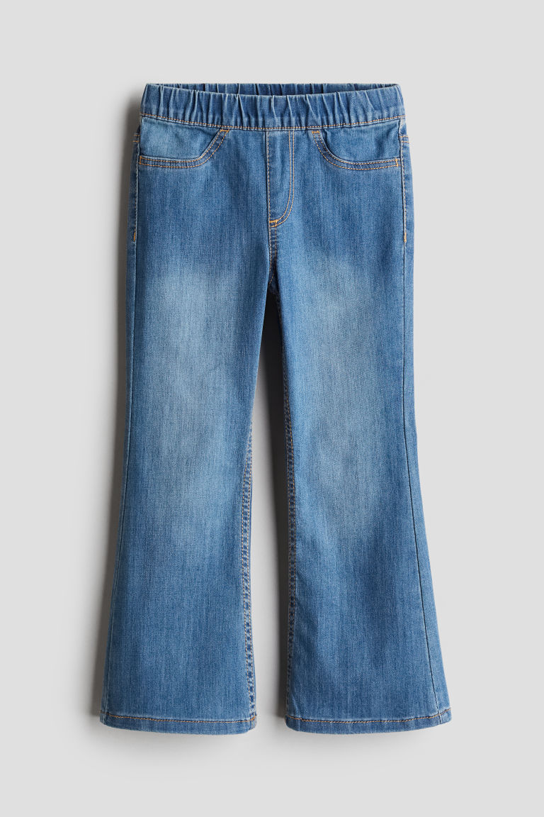 H & M - Superstretch Flared Leg Jeans - Blauw