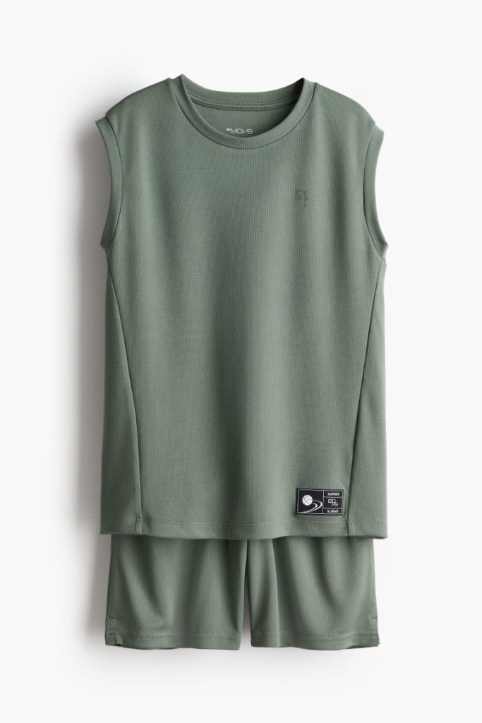 H & M - Tweedelige sportset van DryMove™ - Groen