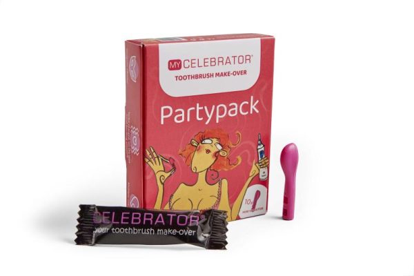 My Celebrator - Tandenborstel Make-Over Tiendelige Partypack - Roze