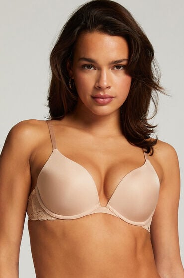 Hunkemöller Voorgevormde push-up beugel bh Angie Beige