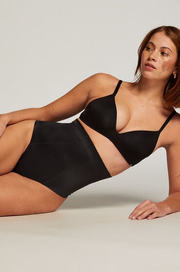 Hunkemöller Corrigerende hoge string Zwart