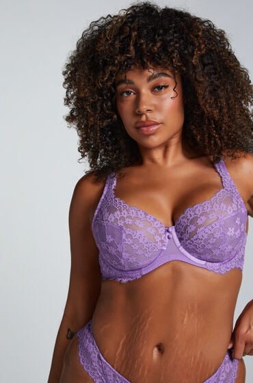 Hunkemöller Niet-voorgevormde beugel bh Daisy Paars