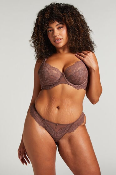 Hunkemöller String Daisy Bruin