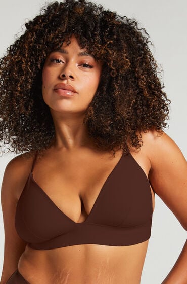 Hunkemöller Triangel bralette Smooth Bruin