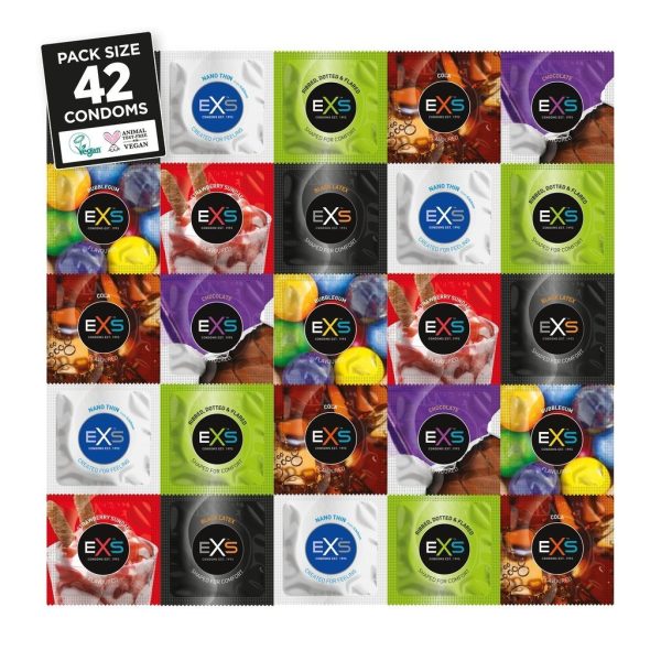 EXS Variety Pack 1 - Assortiment 42 Condooms