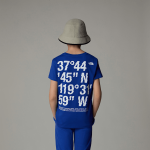 The North Face Coordinates-t-shirt Met Print Voor Jongens Tnf Blue male