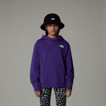 The North Face Oversized Vertical Graphic-hoodie Voor Meisjes Peak Purple female