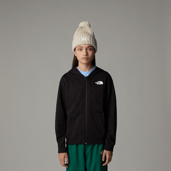 The North Face Oversized Light-hoodie Met Volledige Rits Voor Meisjes Tnf Black female