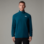 The North Face 100 Glacier-fleece Met Kwartrits Voor Heren Midnight Petrol male