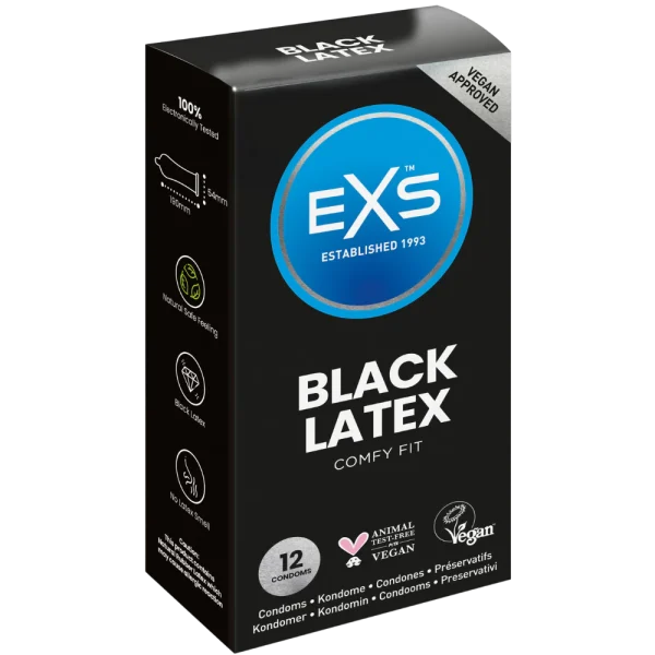 EXS Black Latex 12 Condooms 12 stuks