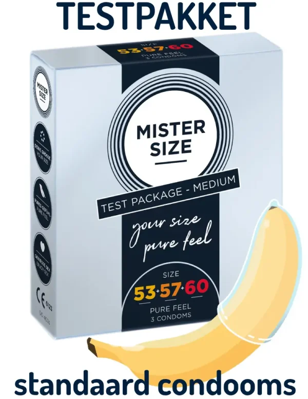 MISTER SIZE PasPakket 3 STANDAARD Condooms (maten 53-57-60)