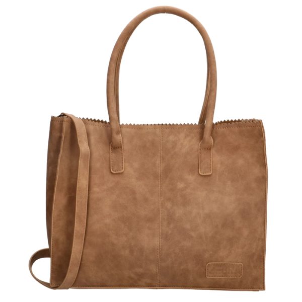 Zebra Natural Bag Lisa Camel Suedine