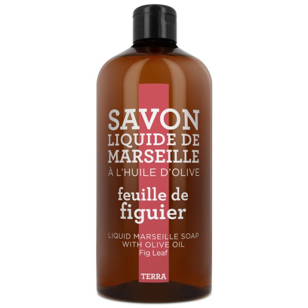 Savon de Marseille vloeibare handzeep Terra Feuille de Figuier 1 liter navulling