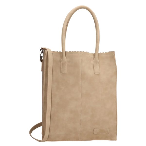 Zebra Natural Bag Rosa Zand Suedine