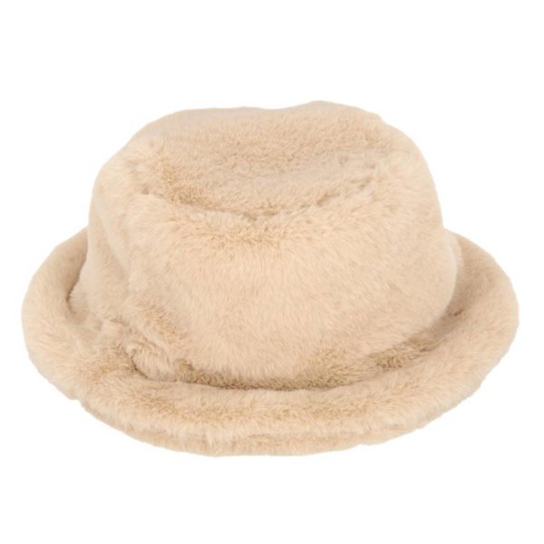 Bucket Hat imitatiebont beige