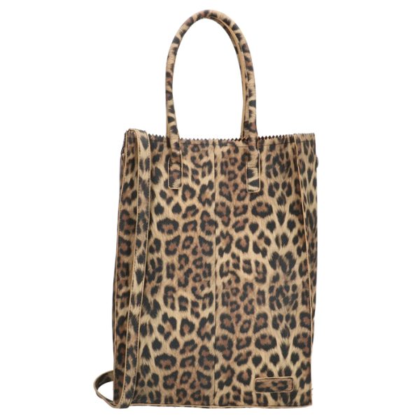 Zebra Natural Bag Rosa XL Leopard Suedine