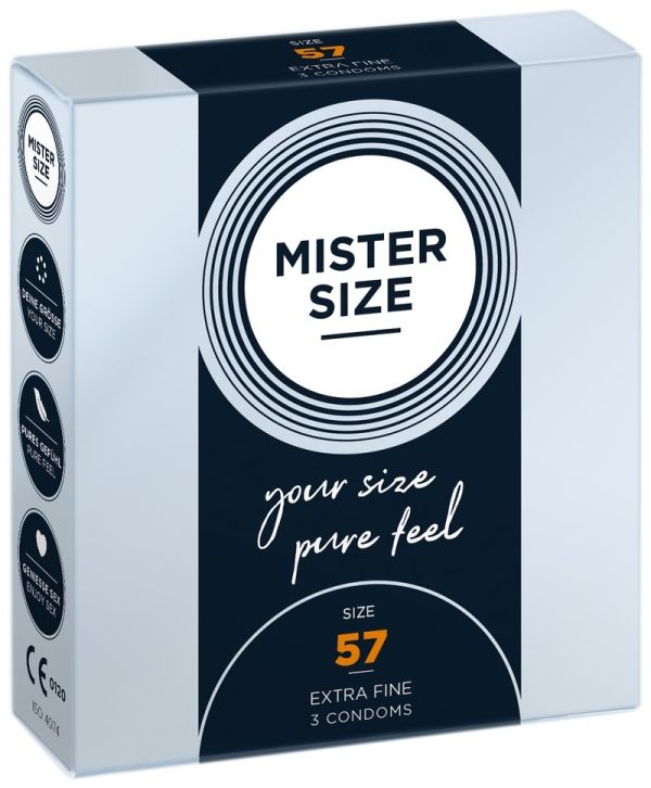 MISTER SIZE 57 - Iets Ruimere Condooms Ultradun 3 stuks