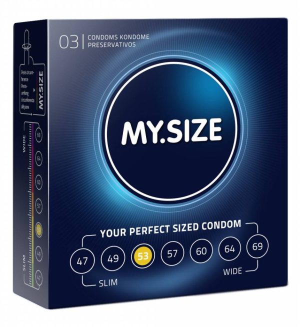 MySize PRO 53 - Gemiddelde Condooms 3 stuks