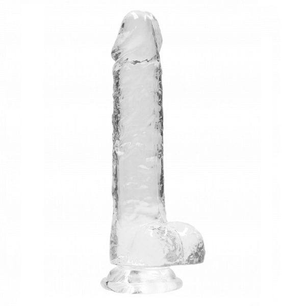 Real Rock - Crystal Clear Realistische Dildo met Ballen