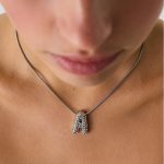 Stradivarius Ketting met stras initiaal   OS