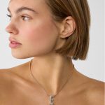 Stradivarius Ketting met stras initiaal   OS