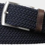 Profuomo Riem Blauw elastische riem navy PP1R00089/410