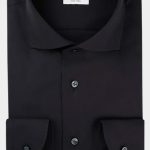 Profuomo Business hemd lange mouw Zwart slim fit PP0H0A003/001