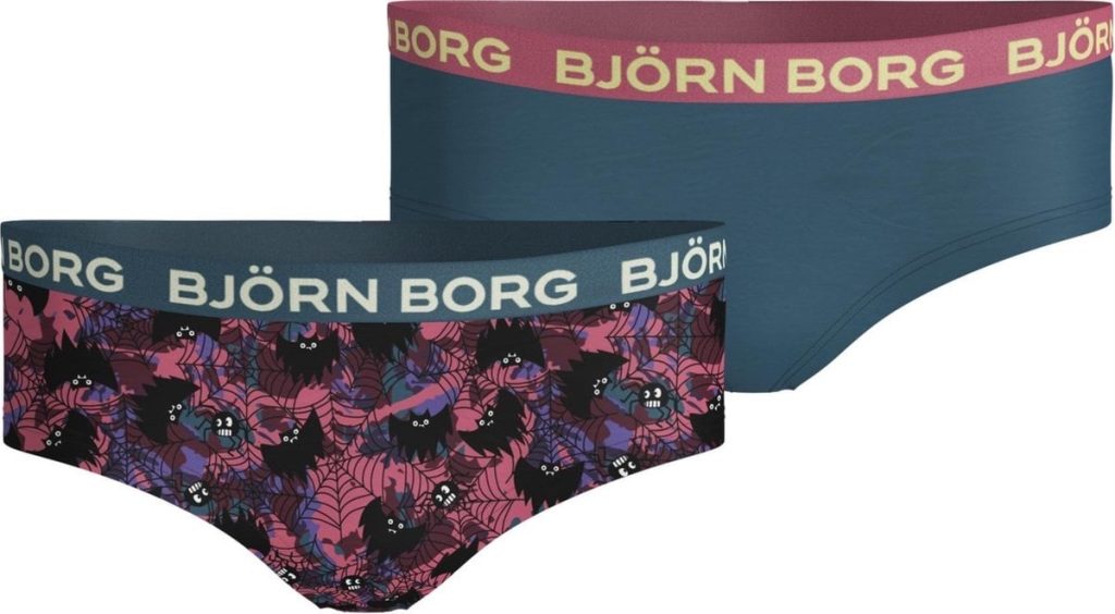 Bjorn Borg Meisjes Hipster 2p Bat Glow In The Dark Maat 122-128 Female