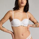 Hunkemöller Voorgevormde strapless beugel bh Angie Wit