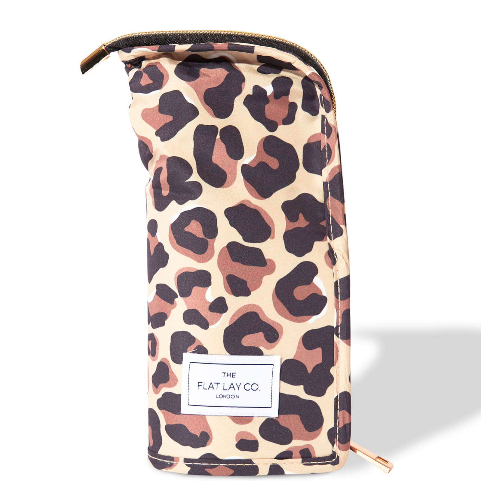 The Flat Lay Co. Standing Brush Case - Leopard Print