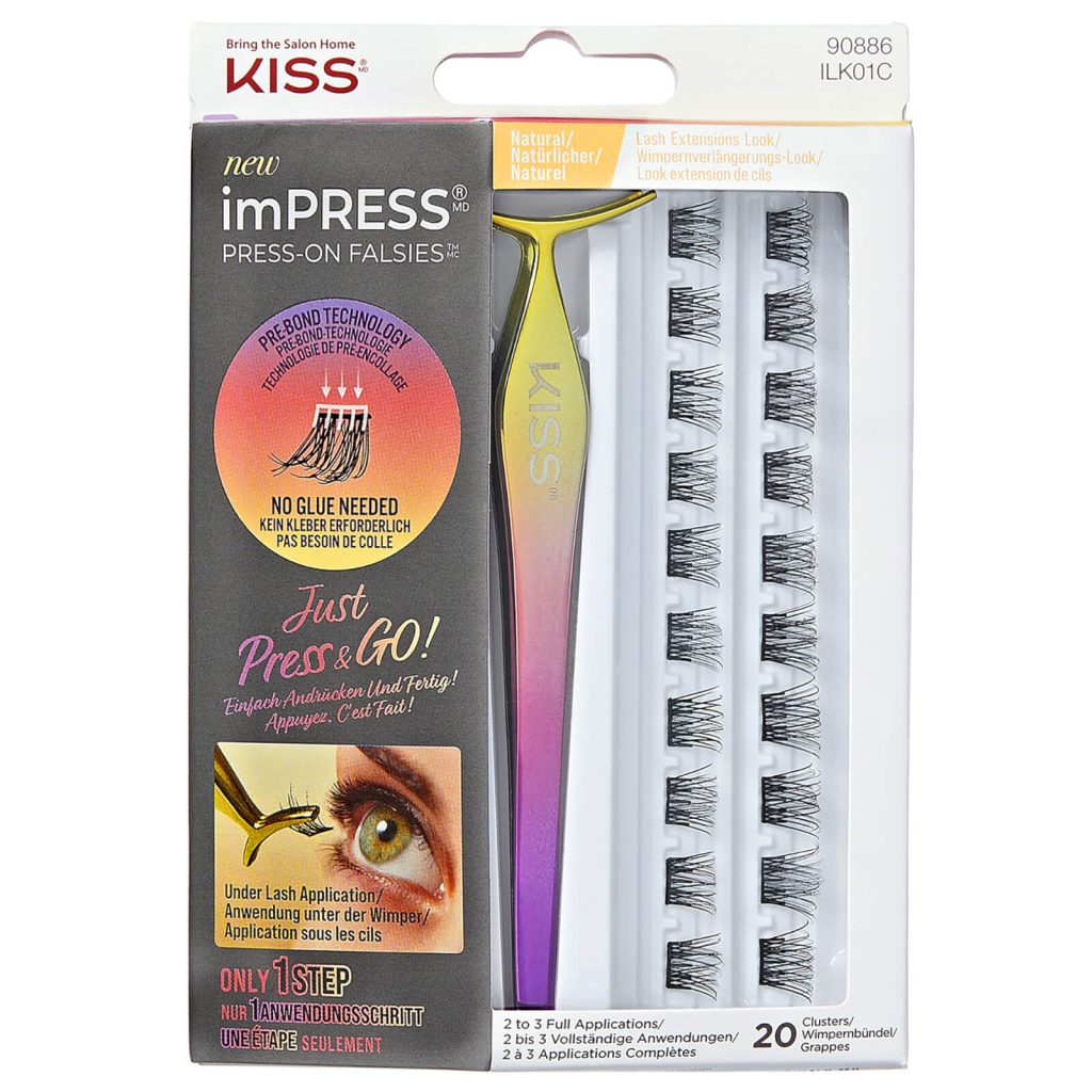 Kiss imPRESS Falsies Opdrukbare Kunstwimpers Kit - Natuurlijk