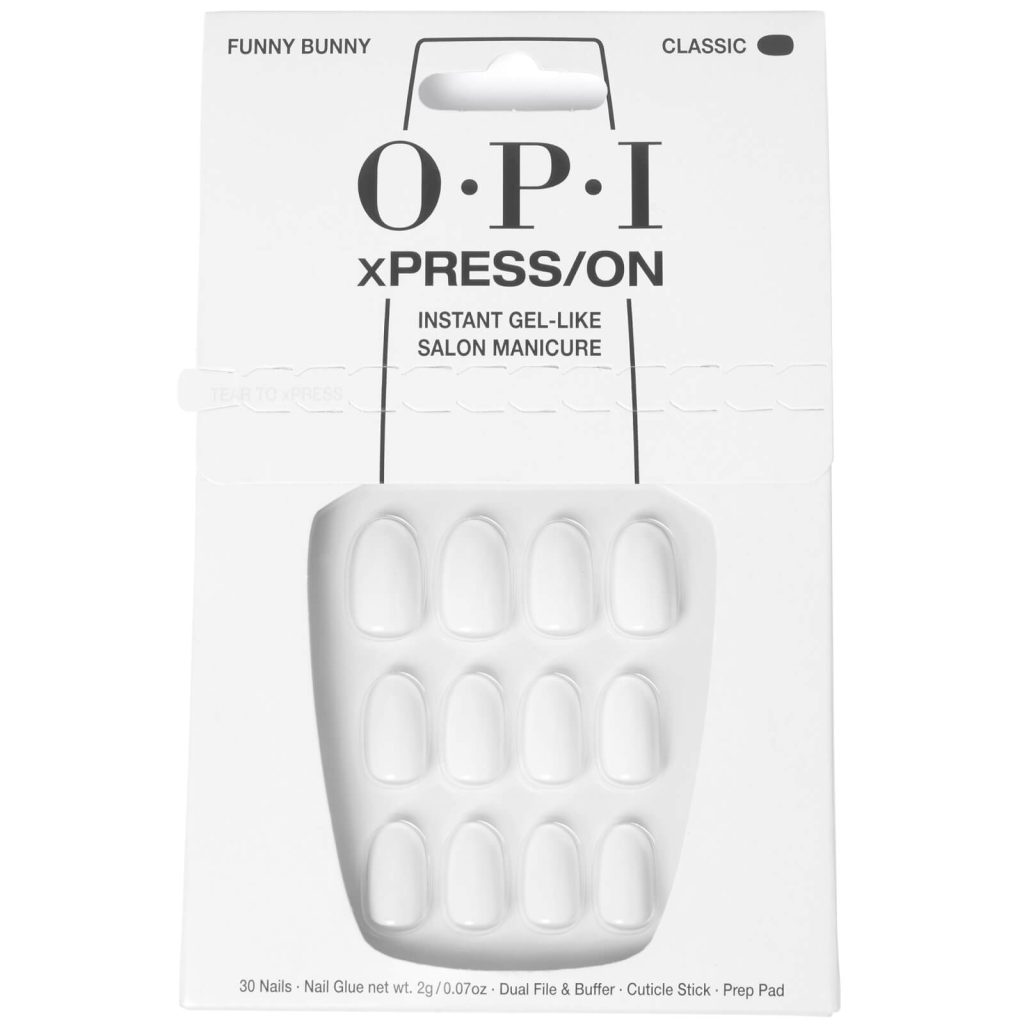 OPI xPRESS/ON - Funny Bunny Press On Nails Gel-Like Salon Manicure - EXCLUSIVE