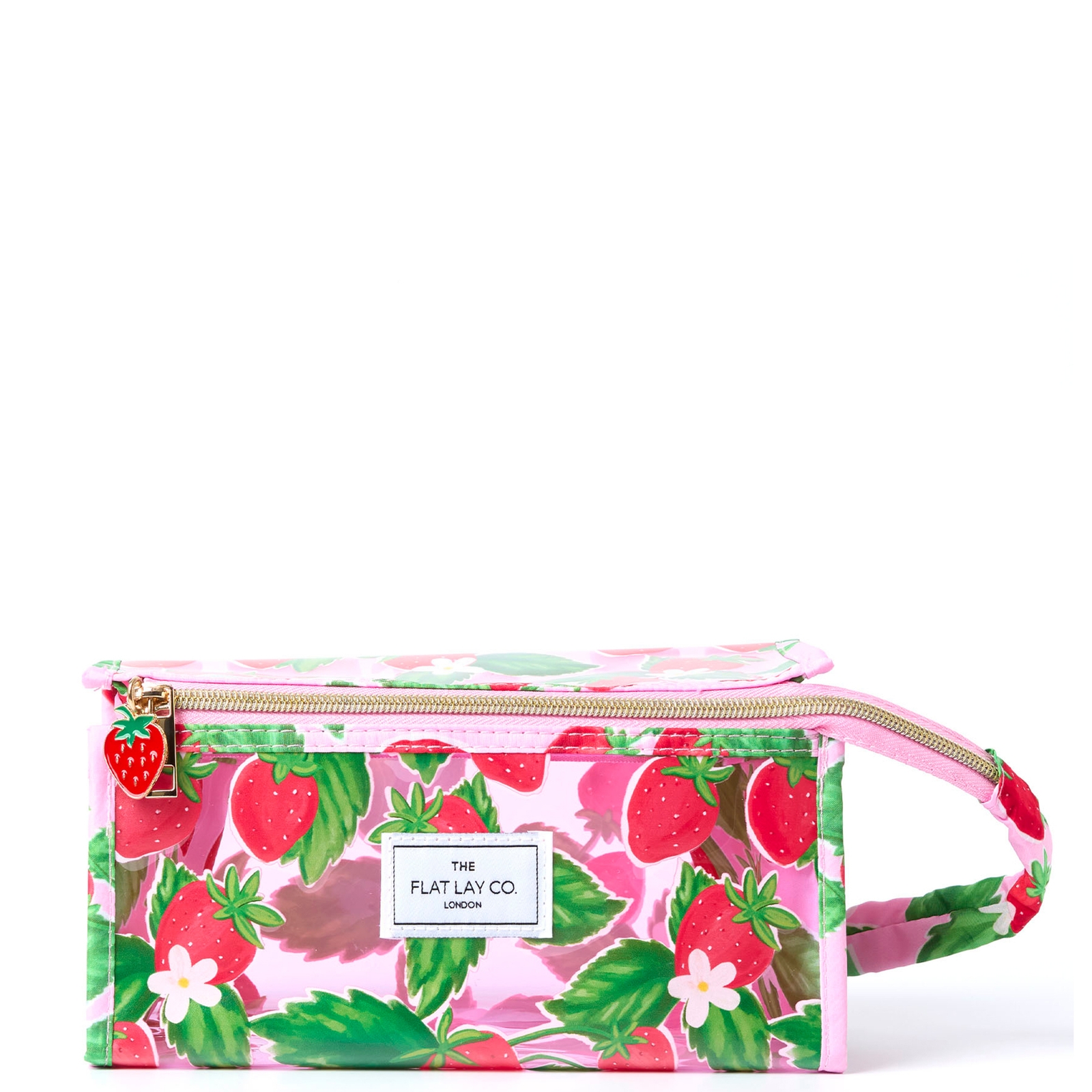 The Flat Lay Co. Open Platte Jelly Box Toilettas - Summer Strawberries