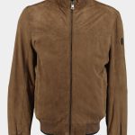 Donders 1860 Lederen jack Beige Bristol Suede Bomer Jacket 52375/652