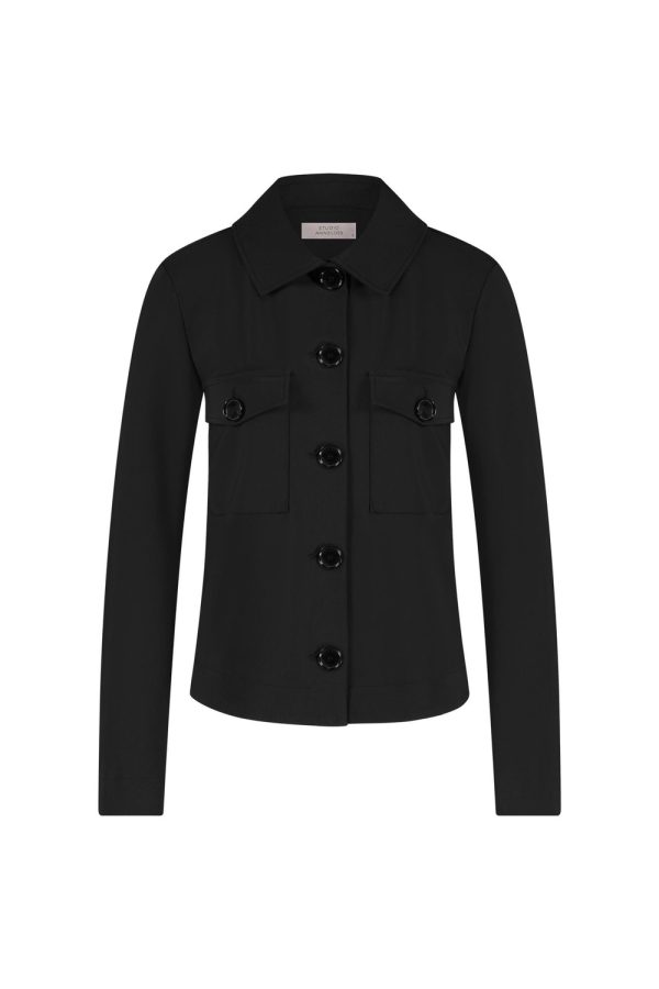 Studio Anneloes Claire Bonded Jacket 94822 Jackets 9000 Black