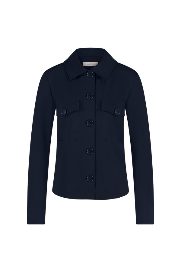 Studio Anneloes Claire Bonded Jacket 94822 Jackets 6900 Dark Blue