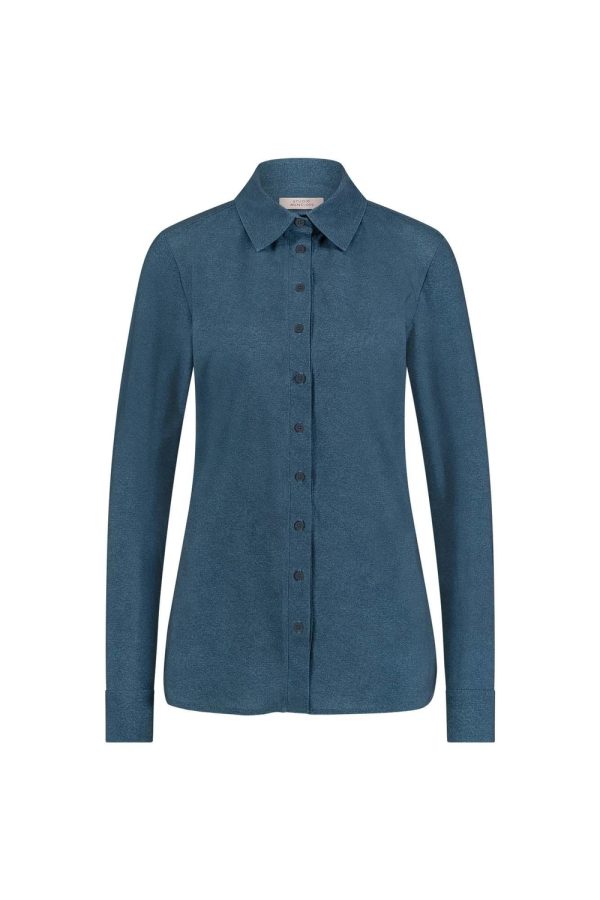 Studio Anneloes Female Blouses Poppy Denim Blouse 94827