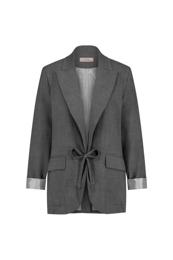 Studio Anneloes Female Jassen Jeni Grey Melee Blazer 12114