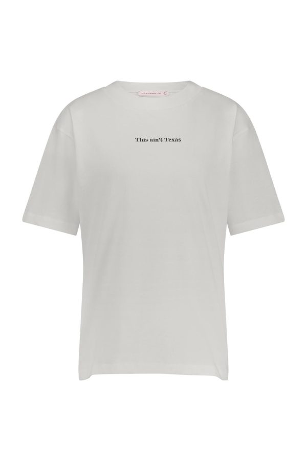 Studio Anneloes Klaske Texas Tshirt 12174 T-shirt Korte Mouw 1100 Off White