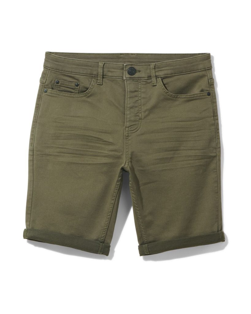 HEMA Heren Short Jogdenim Legergroen (legergroen)