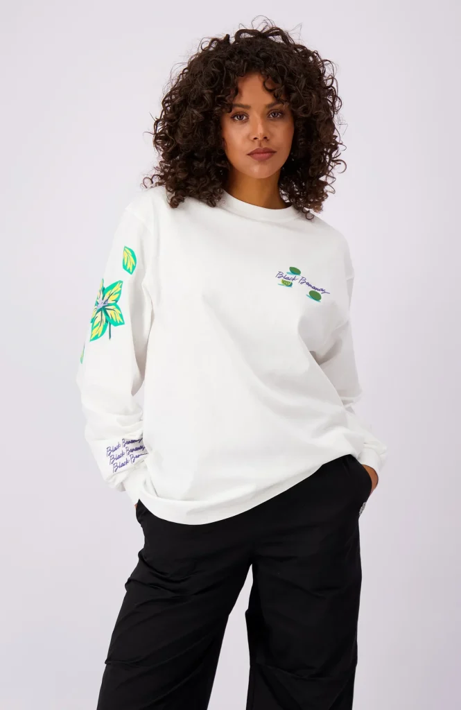 Black Bananas Mojito Longsleeve Shirt Dames Wit - Maat M - Kleur: Wit | Soccerfanshop