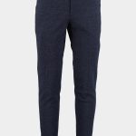 Born With Appetite Katoenen Broek Blauw Das Drawstring Trouser 23304DA53/290 navy