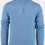 Innocente Pullover Blauw Half Zip ART-302/8148-SKY BLUE