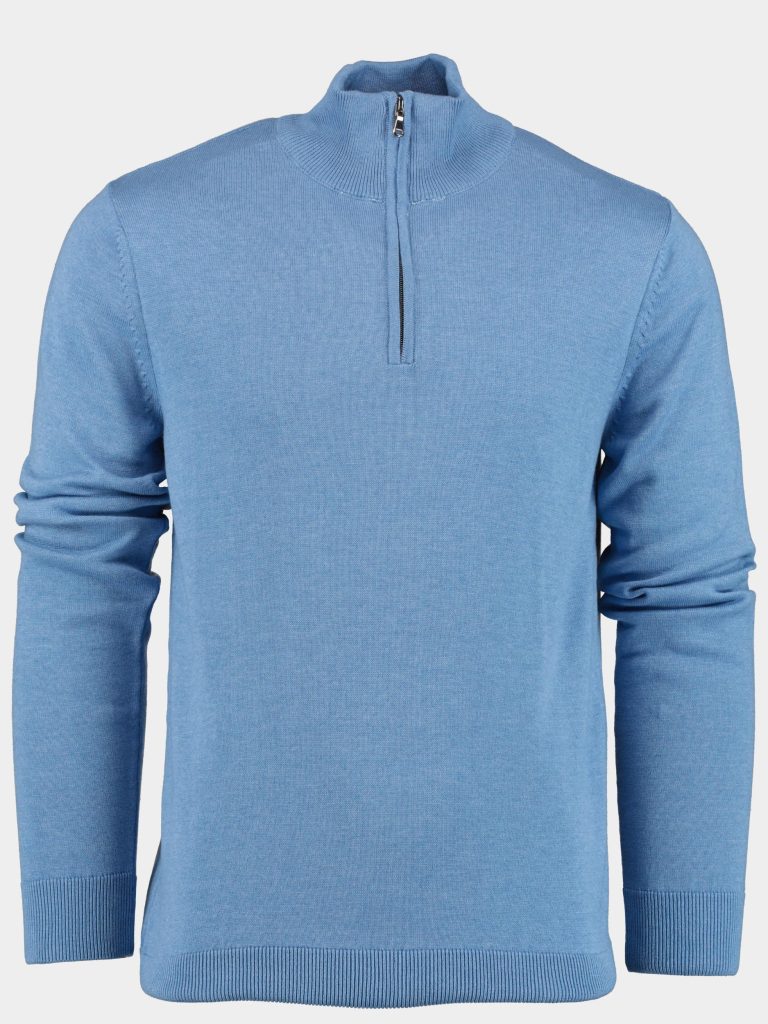 Innocente Pullover Blauw Half Zip ART-302/8148-SKY BLUE