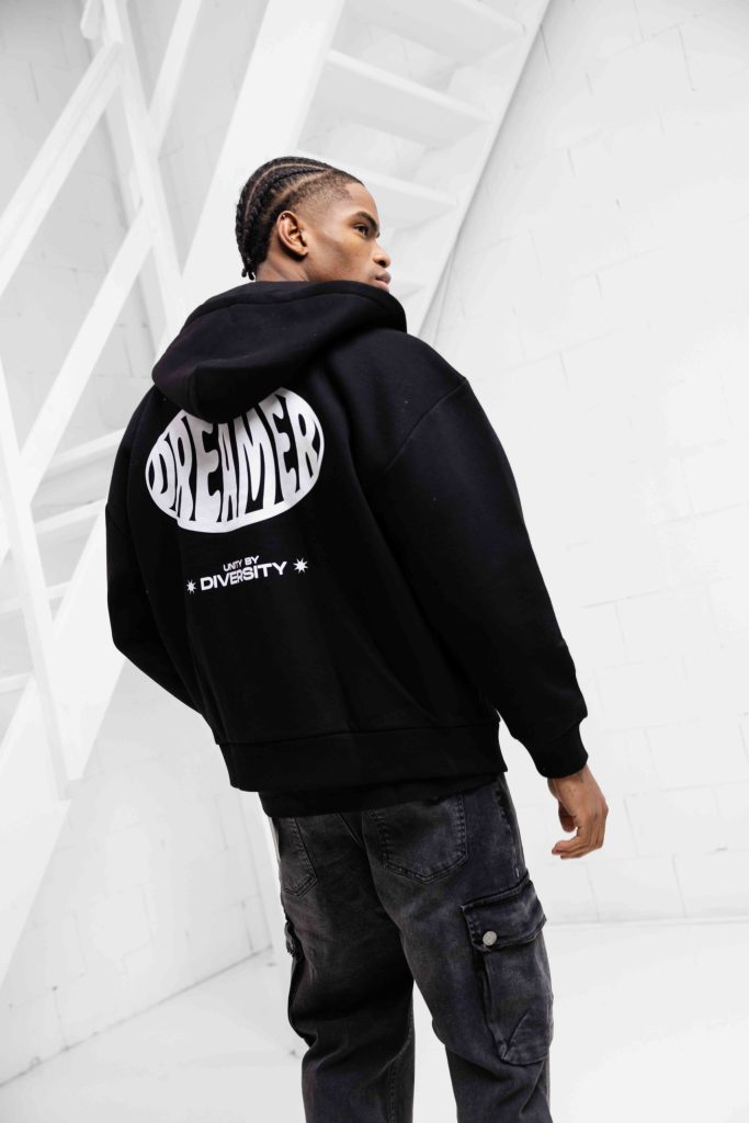 Equalité Dreamer Oversized Full Zip Hoodie Heren Zwart - Maat XL - Kleur: Zwart | Soccerfanshop