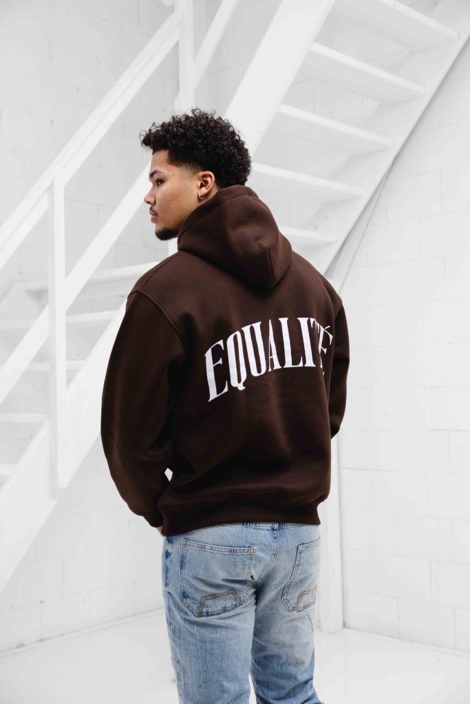 Equalité Oliver Oversized Hoodie Heren Bruin - Maat L - Kleur: Bruin | Soccerfanshop